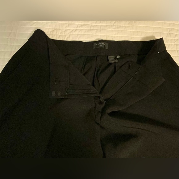 NWOT- Tahari ASL Noir Shannon Mid-rise Suit Pant Size 14 - Picture 6 of 13